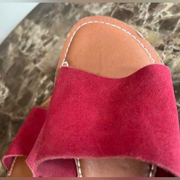 Beach by Matisse Cabana Red Suede Slide Sandals - Picture 13 of 14